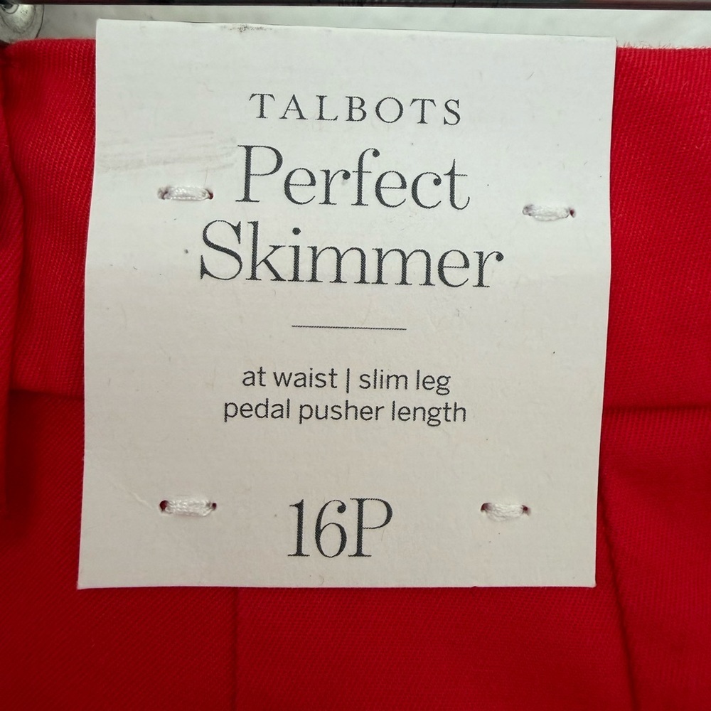 Talbots Red and White Garment Women’s Size 16p - Picture 6 of 11
